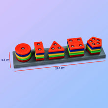 Geometric Brick - 5 Angle Matching Column Blocks for Kids - Preschool Educational Learning Toys. - Justgrabit Inc.