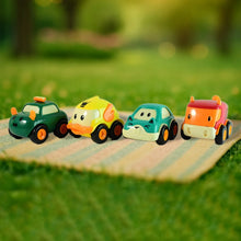Funwoods Animal Cartoon Pull - Back Toy Car - (4 Pc / Set) - justgrabit.in | Just Grab It