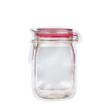 Reusable Airtight Seal Plastic Food Storage Mason Jar Zipper (500ml) - justgrabit.in | Just Grab It
