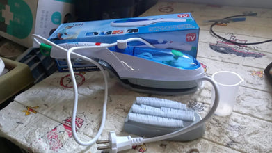 Portable ironing machine,1 Set Steam Iron Hand Held Crease Removal Portable Ironing Clothes ABS Brush Plush Toy Garment Steamer for Home Steam Iron, for Clothes, Travel Steamer - Justgrabit Inc.
