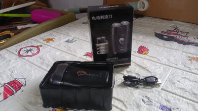 Men's Electric Shaver with Double Floating Heads Rechargeable | Portable, Cordless, Travel Electric for Men | USB Rechargeable Shaver | Water Resistant | Flexible Floating Shaving Heads - justgrabit.in | Just Grab It