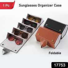 5 Slots Sunglasses Organizer Box, Glass Holder Box, spectacle case of sunglasses, Specs case, Foldable Travel Glasses Case Storage (1 Pc) - Justgrabit Inc.