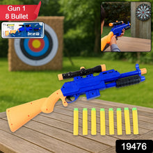 Shot Air Gun Toy with Scope and 8 Soft Foam Bullets Set - justgrabit.in | Just Grab It