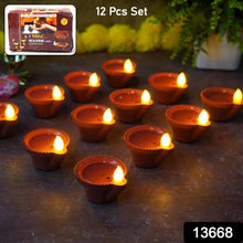 Water Sensor Diyas for Diwali Decoration, Diwali (12 Pcs Set) - justgrabit.in | Just Grab It