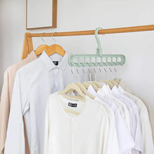 Anti - Skid Plastic 9 - Holes Magic Wardrobe Folding Hangers - Justgrabit Inc.