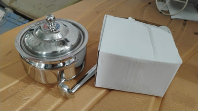 Premium Stainless Steel Ghee Pot (1 Set) - justgrabit.in | Just Grab It