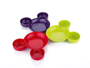 Mickey Shaped Kids / Snack Serving Sectioned Plate - Justgrabit Inc.