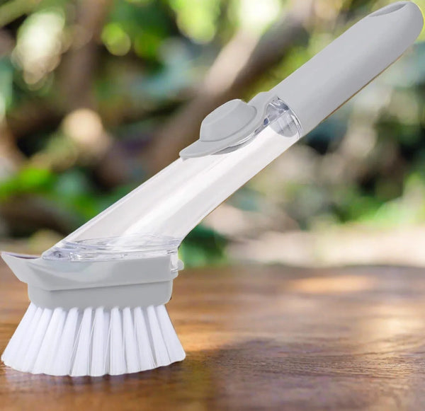 Automatic Liquid Dispenser Dish Clean Brush Scrubber - Justgrabit Inc.