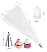 Cake Decorating Nozzle with Piping Bag Stainless Steel Piping Cream Frosting Nozzles - Justgrabit Inc.