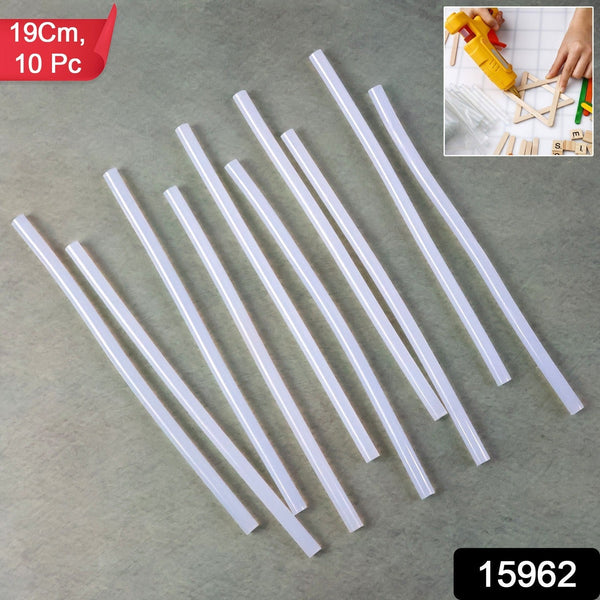Transparent Hot Melt Glue Sticks (10 Pc Set) - justgrabit.in | Just Grab It