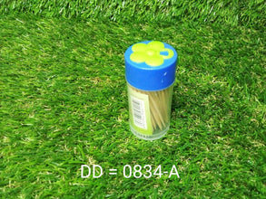 Wood Double Sided Toothpicks with Clear Plastic Storage Box - Justgrabit Inc.