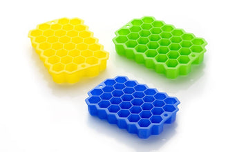 Flexible Silicone Ice Cube Tray, 37 Small Cubes , Fridge Use - justgrabit.in | Just Grab It
