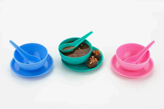 Multipurpose Snack Set 3 pcs - Spoon, Bowl and Dish - Justgrabit Inc.
