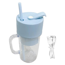 2 In1 Portable Crusher Juicer With Handle & Straw for Smoothie Sipper USB Rechargeable (340 ml) 6 Stainless Steel Blades Compact Juicer Mixer, Juicer Portable Fresh Juice Blender Portable Electric Juicer ( 340 ML ) - Justgrabit Inc.