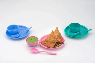 Multipurpose Snack Set 3 pcs - Spoon, Bowl and Dish - Justgrabit Inc.
