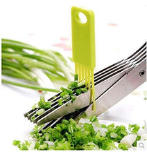 Stainless Steel 5 - Blade Herb Scissors - justgrabit.in | Just Grab It