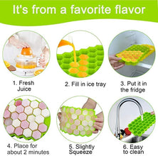 Flexible Silicone Ice Cube Tray, 37 Small Cubes , Fridge Use - justgrabit.in | Just Grab It