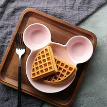 Mickey Shaped Kids / Snack Serving Sectioned Plate - Justgrabit Inc.