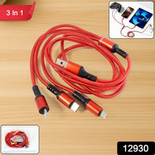 3 in 1 High - Quality Multi - Charging Cable - justgrabit.in | Just Grab It