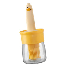 Plastic 2 in 1 Oil Dispenser Bottle with Silicone Basting Brush (1 Set) - justgrabit.in | Just Grab It