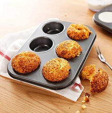 Non - Stick Reusable Cupcake Baking Slot Tray for 6 Muffin Cup - Justgrabit Inc.
