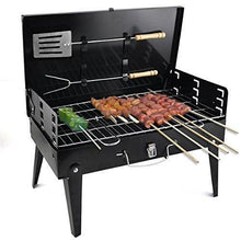Stainless Steel Briefcase Style Barbecue Grill Toaster (Medium, Black) - justgrabit.in | Just Grab It