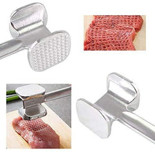 Double Sided Beef Steak Mallet (Aluminum): Meat Tenderizer Hammer - Justgrabit Inc.