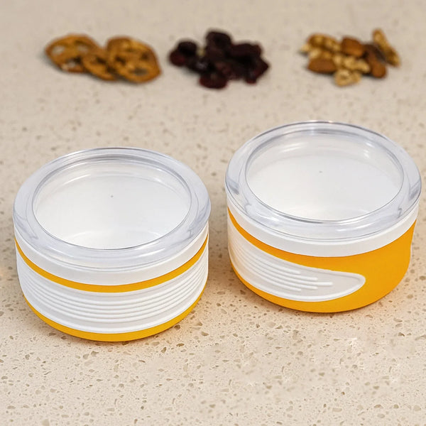 Airtight Plastic Storage Container Set (2 pieces, 550ml) - Justgrabit Inc.