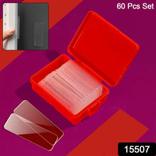 60 - Piece (Approx) – Double - Sided Transparent Adhesive Stickers - Justgrabit Inc.