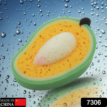 Multipurpose Mango Dish Sponge: Cleans Kitchen & Bath (Soft & Durable, 1 Pc) - Justgrabit Inc.