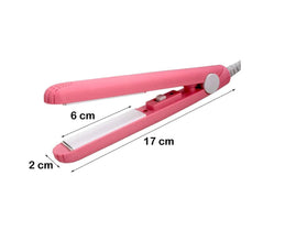 Beauty and Personal Care Professional Ceramic Plate Mini Hair Styler Straightener and Curler - Justgrabit Inc.