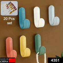 Self Adhesive Wall Hooks Waterproof Adhesive Sticky Round Hooks | Hanging Capacity 1 KG Max | Multipurpose Home Storage (20 Pcs Set) - Justgrabit Inc.