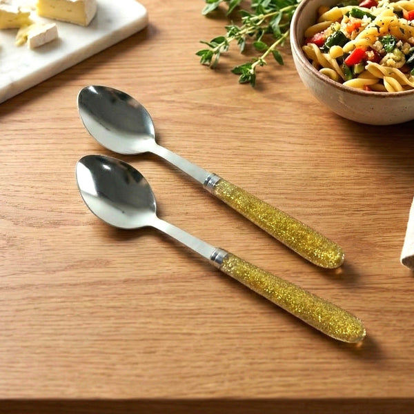 Premium Stainless Steel Dining Spoon Set (Pack of 2) - justgrabit.in | Just Grab It