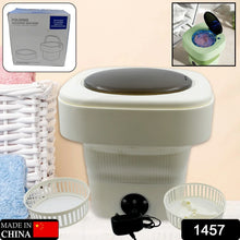 Folding Washing Machine, Mini Portable Washing Machine, Deep Cleaning Half Automatic Washt, Mini Foldable Washing Machine, Suitable For Socks, Underwear, Baby Clothes - Justgrabit Inc.