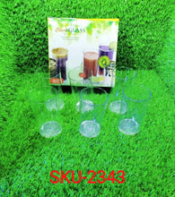 Heavy unbreakable Stylish Plastic Clear look fully Transparent Glasses Set 330ml (6pcs) - Justgrabit Inc.
