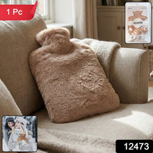 PVC Hot Water Bag with Soft Fur Cover (1 Pc) - justgrabit.in | Just Grab It