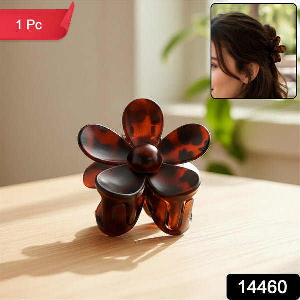 Elegant Plastic Flower Hair Clip (1 Pc / Mix Color) - justgrabit.in | Just Grab It