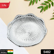 Round Traditional Multipurpose Mukhwas Serving Tray – Decorative Platters (1 Pc) - justgrabit.in | Just Grab It