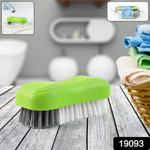 Pro Clean Multi - Purpose Cloth Washing Brush with Plastic Handle (1 Pc) - Justgrabit Inc.