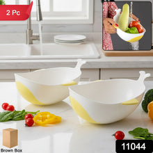 Plastic Rice Pulses Fruits Vegetable Noodles Pasta Washing Bowl and Strainer (2 Pc) - justgrabit.in | Just Grab It
