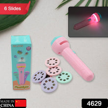 Mini Slide Projector for Kids with 6 Slide and Animated Pattern, Flashlight Torch for Kids, Projector Torch, Educational Learning Toy, Education Learning For Girls & boy - justgrabit.in | Just Grab It