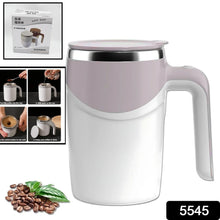 Stirring Coffee Mug | Magnetic Stirring Coffee Cup | Stainless Steel Mug for Milk | Travel Mixing Cup | Self Stirring Coffee Mug, Suitable for Coffee / Milk / Hot Chocolat | Battery Operated ( Battery Not Included) - Justgrabit Inc.