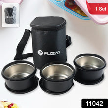 Insulated Stainless Steel Tiffin Lunch Box Set with Carry Bag (1 Set) - justgrabit.in | Just Grab It