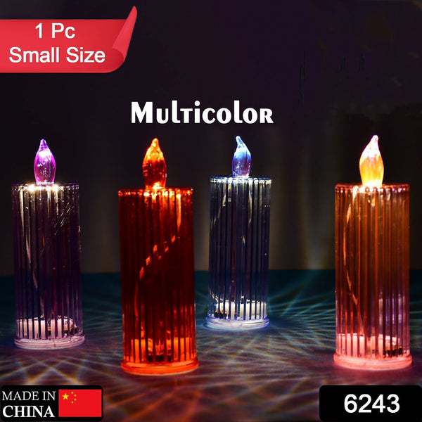Big Simple Candles for Home Decoration, Crystal Candle Lights, Diwali (Multicolor) - justgrabit.in | Just Grab It