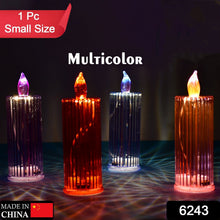 Big Simple Candles for Home Decoration, Crystal Candle Lights, Diwali (Multicolor) - justgrabit.in | Just Grab It