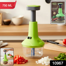 Push - Down Vegetable & Fruit Chopper (B - Grade / 750 ML) - justgrabit.in | Just Grab It