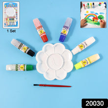 Kids Water Colour Painting Set with Brush & Mixing Palette (1 Set) - justgrabit.in | Just Grab It