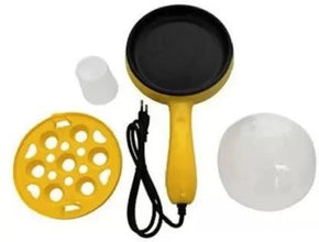 Multi - functional Electric 2 - in - 1 Egg Frying Pan with Boiler & Measuring Cup - justgrabit.in | Just Grab It