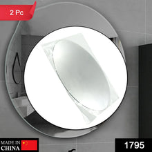 Oval Shape 3D Mirror Sticker (2 Pc Set) - Justgrabit Inc.