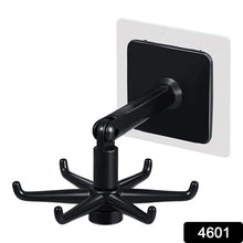 Rotatable hooks for hanging 360 (1 Pc / Black) - Justgrabit Inc.